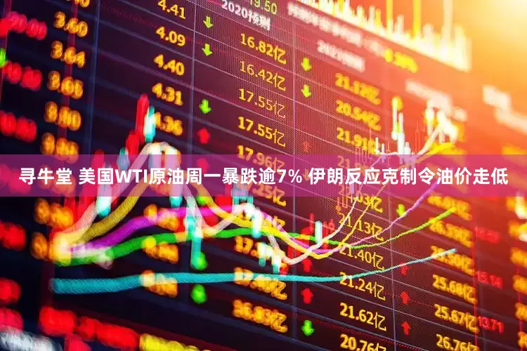 寻牛堂 美国WTI原油周一暴跌逾7% 伊朗反应克制令油价走低
