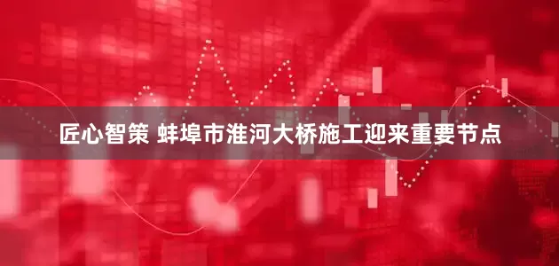 匠心智策 蚌埠市淮河大桥施工迎来重要节点